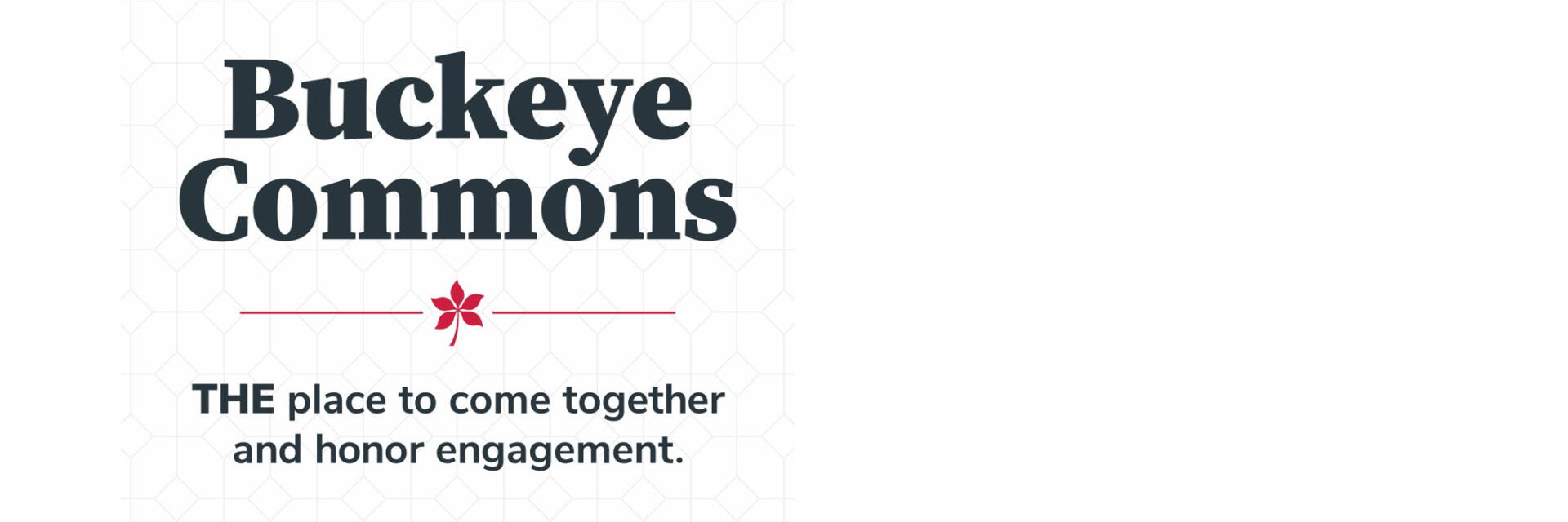 Buckeye Commons text - the place to honor engagement
